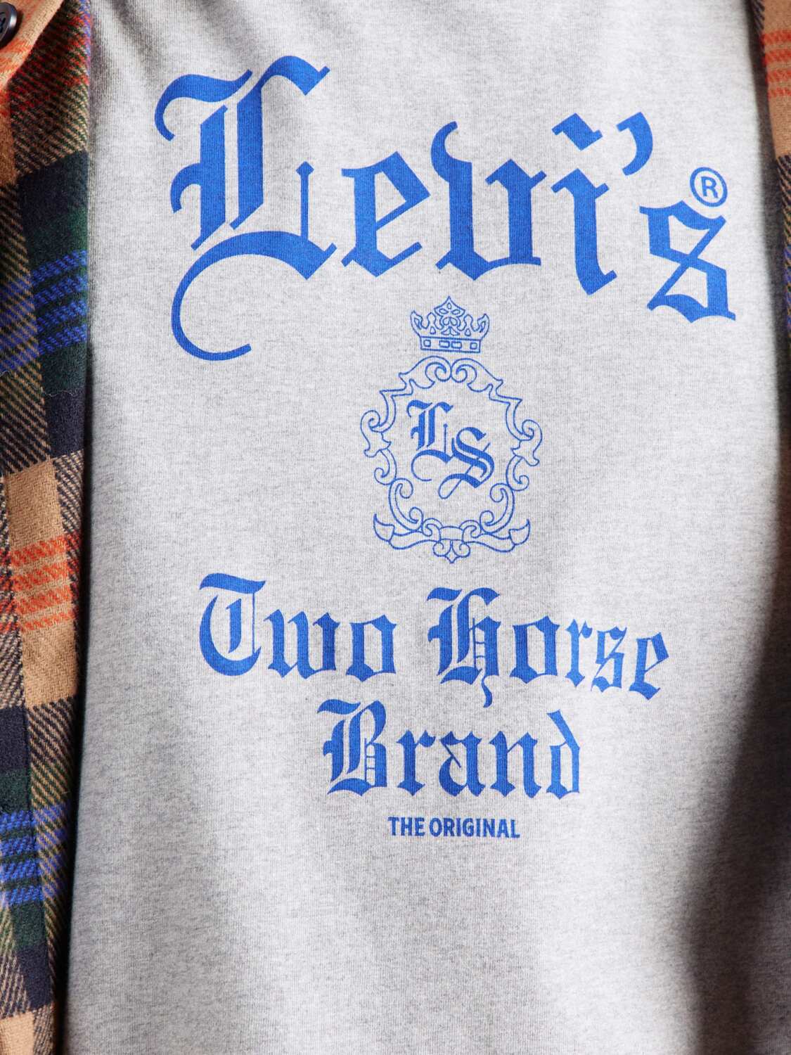 LEVI'S  Футболка 'Graphic Boxy Tee' в крапчатом сером цвете — фото 2