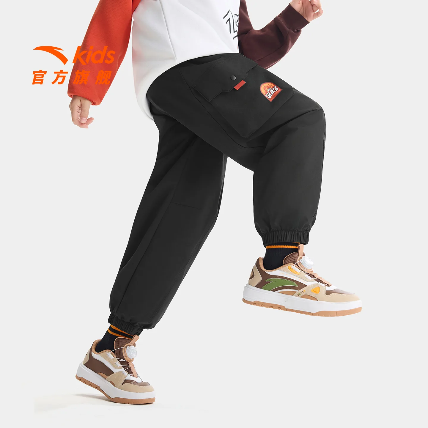 Унисекс вязаные спортивные брюки Moderate ANTA, Basic Black-3 Zootopia IP Edition — фото 3