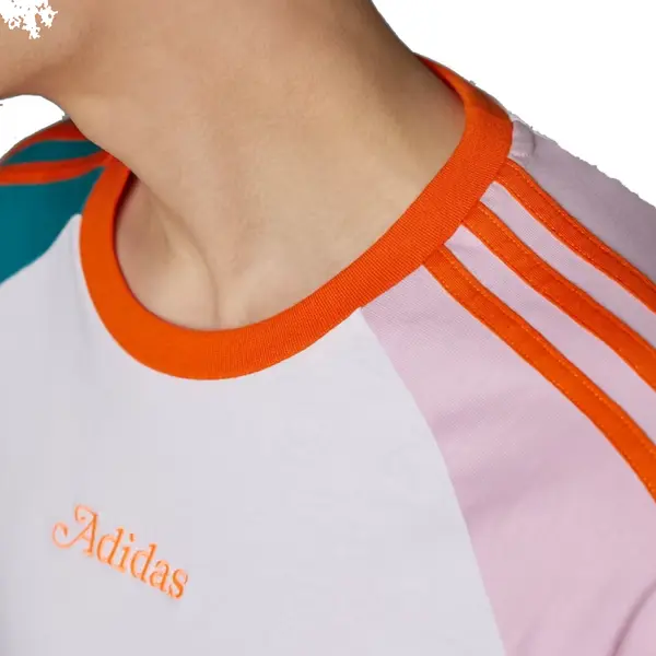Футболка оригиналы наслаждаются летней футболкой реглан Adidas, белый — фото 4