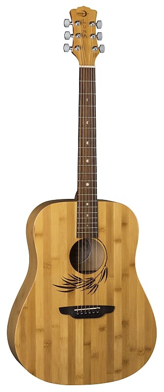 

Акустическая гитара Luna Guitars Woodland Bamboo Parlor A/E Guitar - Satin Natural, WL BAMBOO PAR E