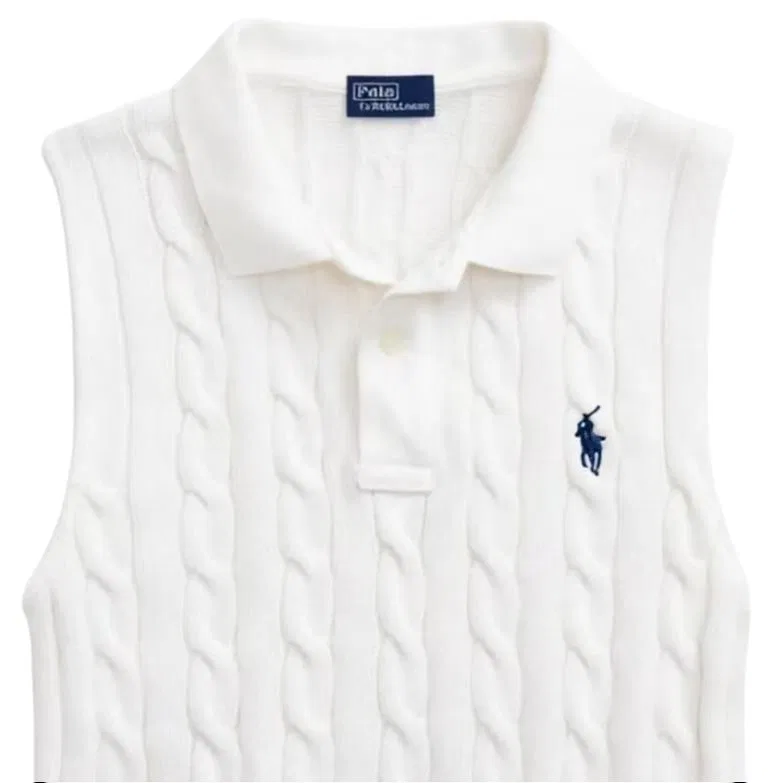 Топ майка Slim Fit Polo Ralph Lauren белый — фото 3