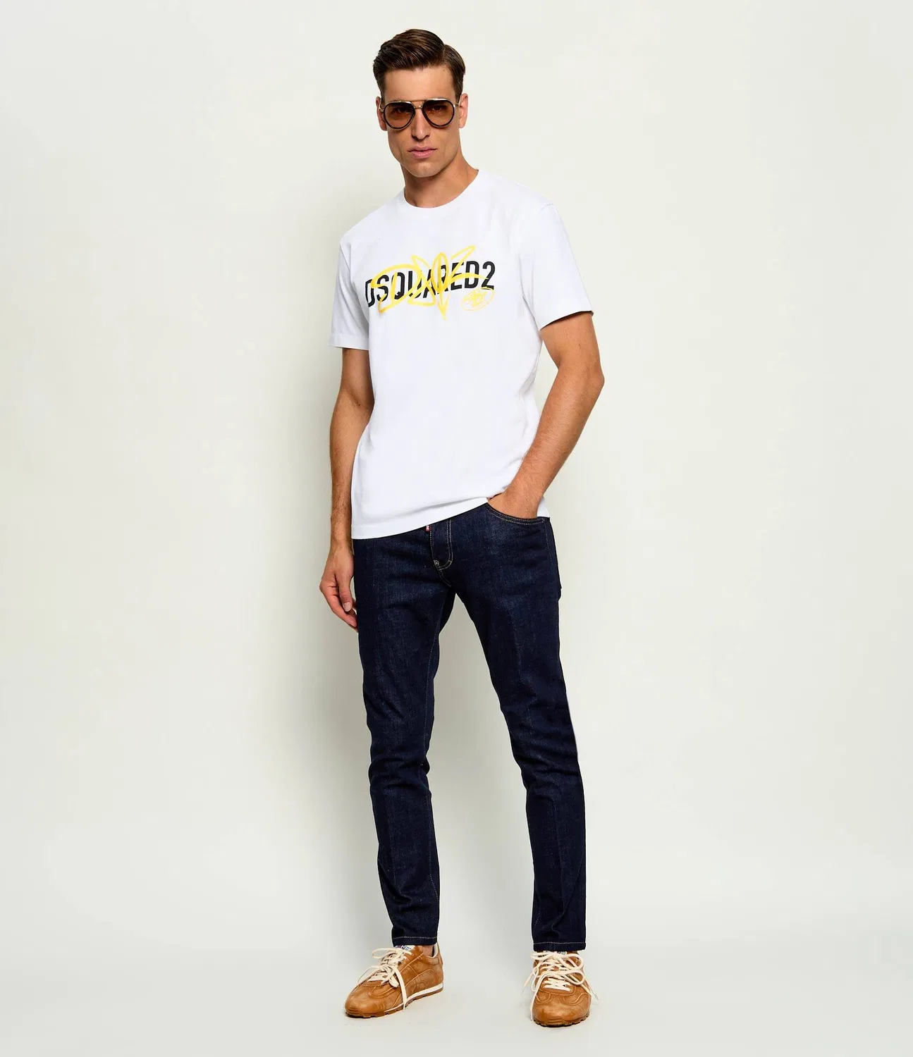 Футболка с круглым вырезом Dsquared2, Bianco — фото 2