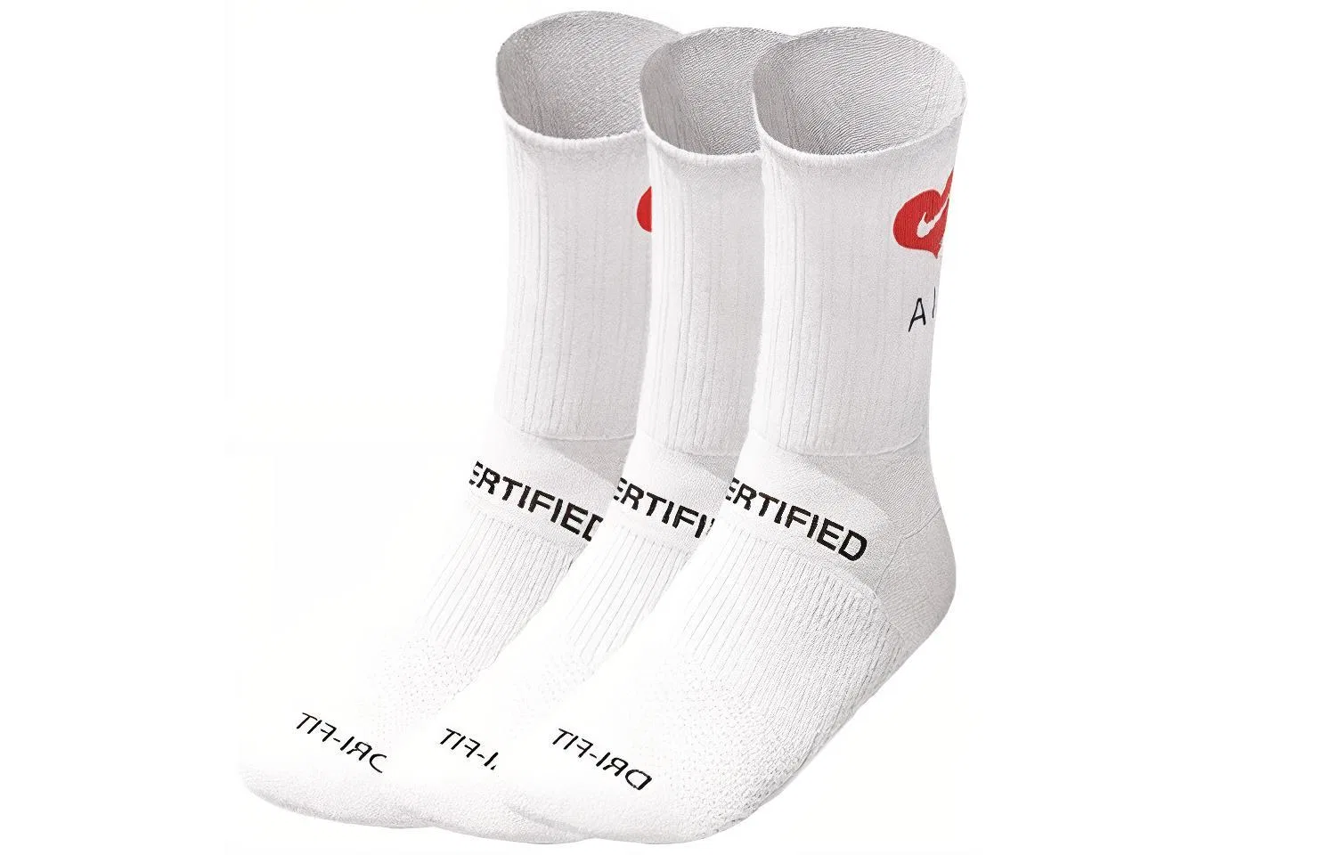 Комплект носков с принтом Certified Lover Boy, Nike, White