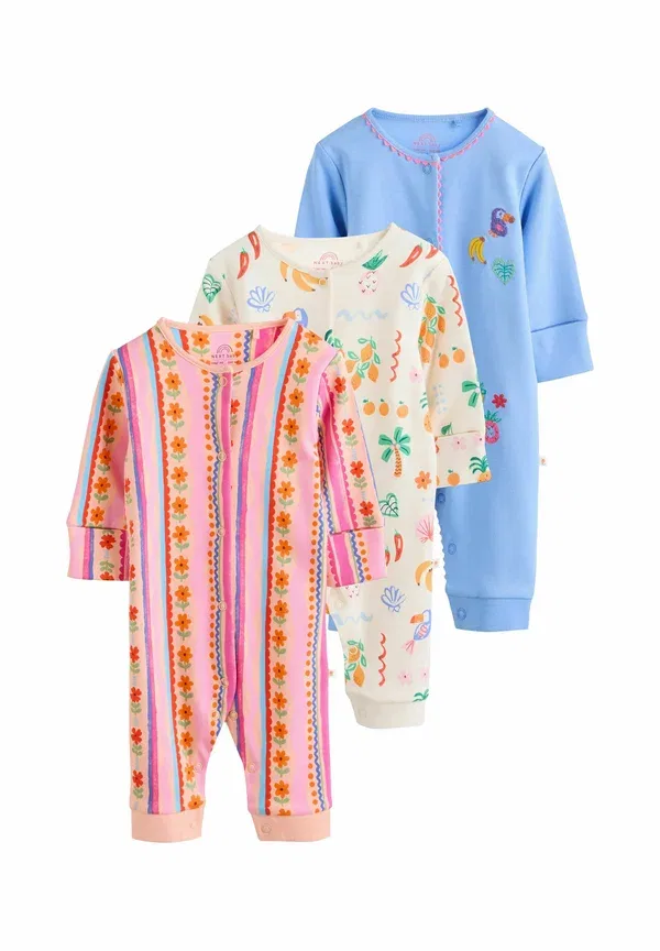 Комплект детских боди 3 шт хлопок Regular fit Next blue/pink, синий/розовый