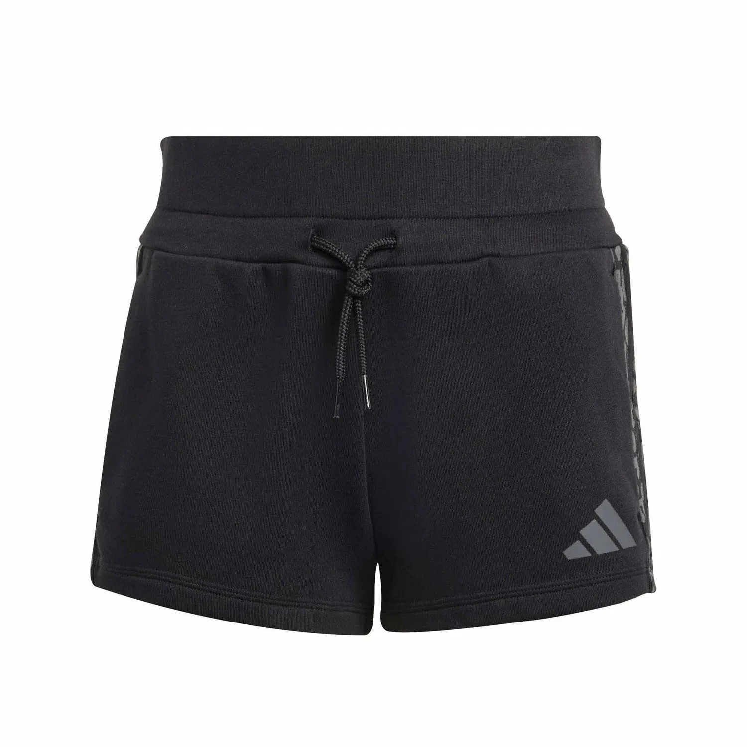 Детские шорты для девочек с принтом Adidas Sport Jg An 3S Ft Sh, Adidas, Schwarz