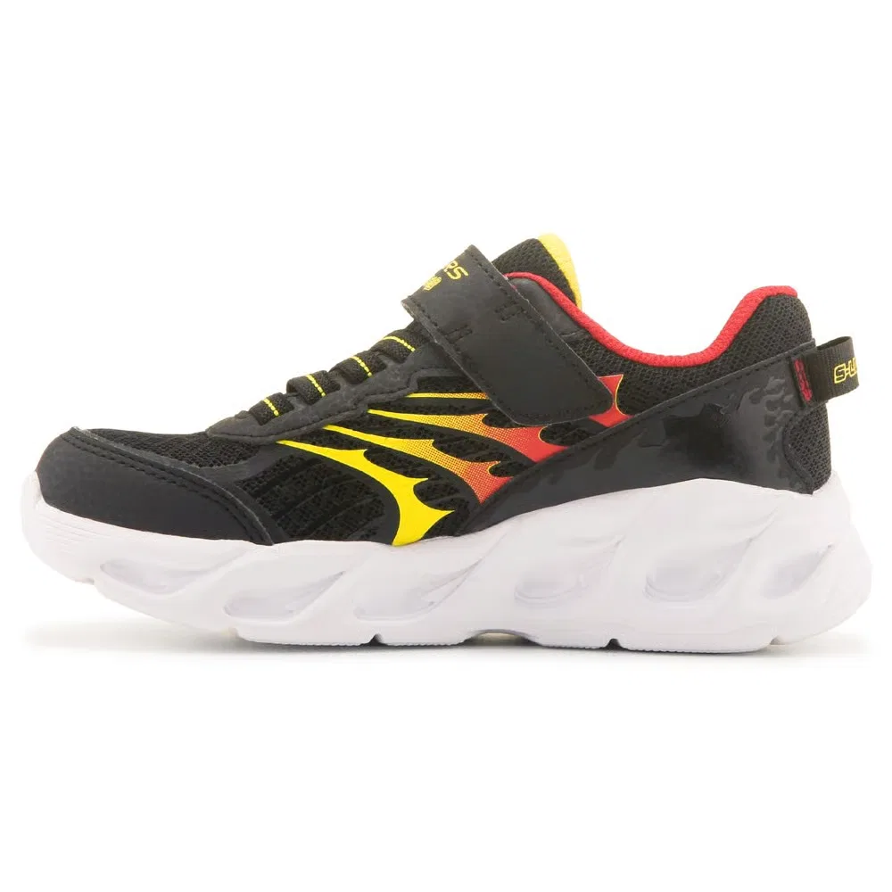 Детские кроссовки Thermo Flash 2.0 со светящейся подошвой Skechers, Black/Red — фото 3