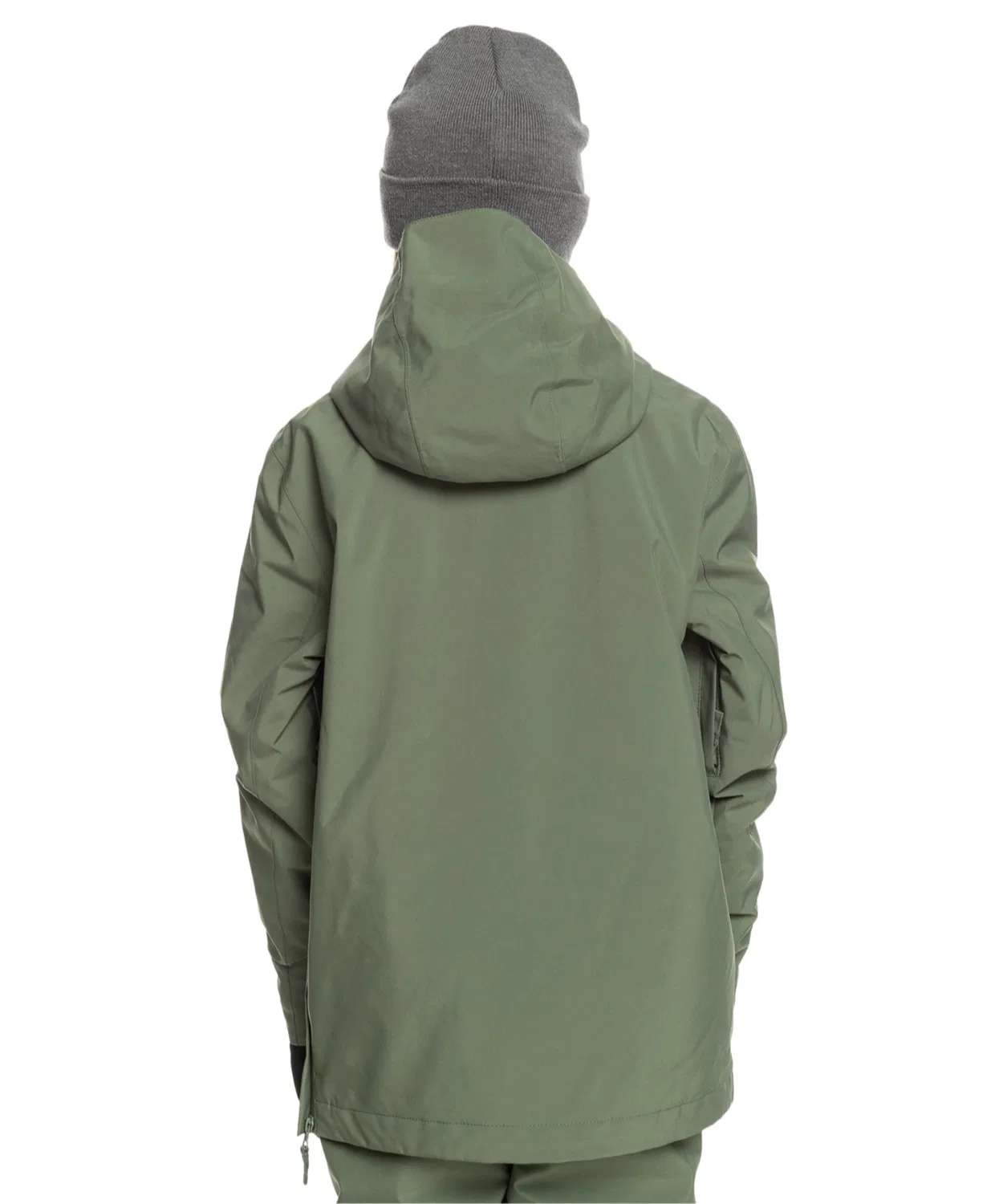 Детская анорака с брендовым логотипом Quiksilver STEEZE YOUTH JK, Зеленый — фото 2