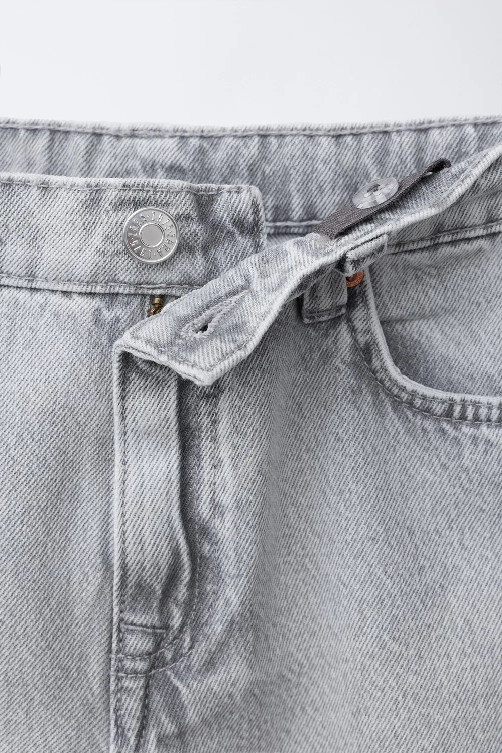 БОЧКОВЫЕ ДЖИНСЫ ZARA, Light Grey — фото 3