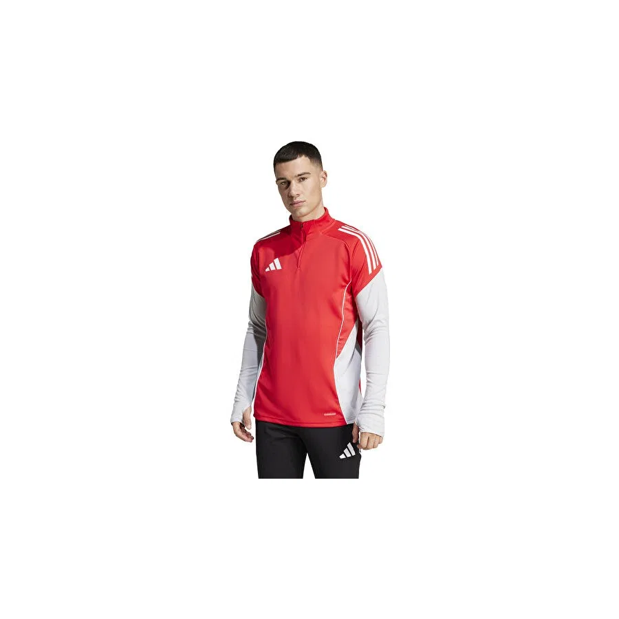 Спортивная футболка с воротником-стойкой Tiro25c Training Top adidas, Красный