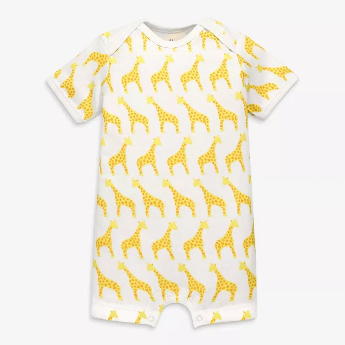 Детский боди-комбинезон с коротким рукавом Animal Friends Primary, Banana Baby Giraffes