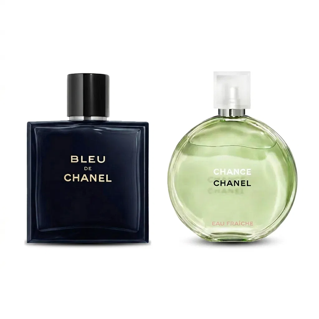 Мужской набор парфюмов Cerulean Men's Eau De Toilette 100ml + Encounter Fresh Eau De Toilette 35ml, CHANEL, Blue