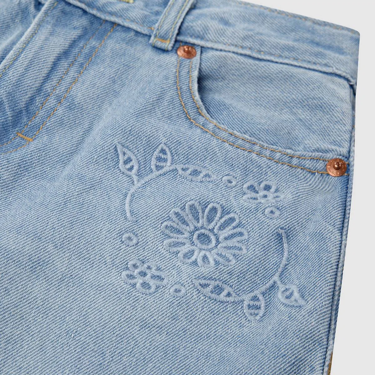 Свободные джинсы с высокой посадкой для девочек 4-6 лет Levi's, Marin Babe - Medium Wash — фото 4