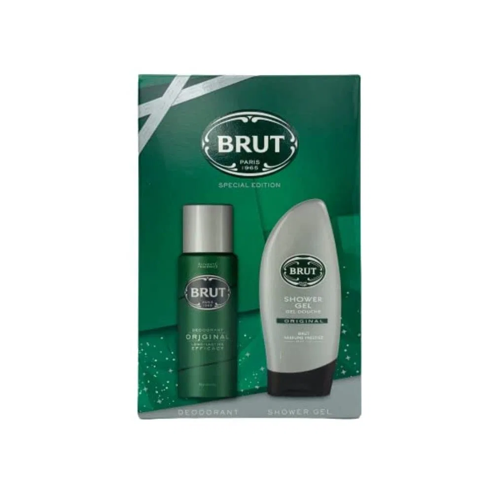 Набор для душа Brut, гель для душа 250 мл и дезодорант 200 мл