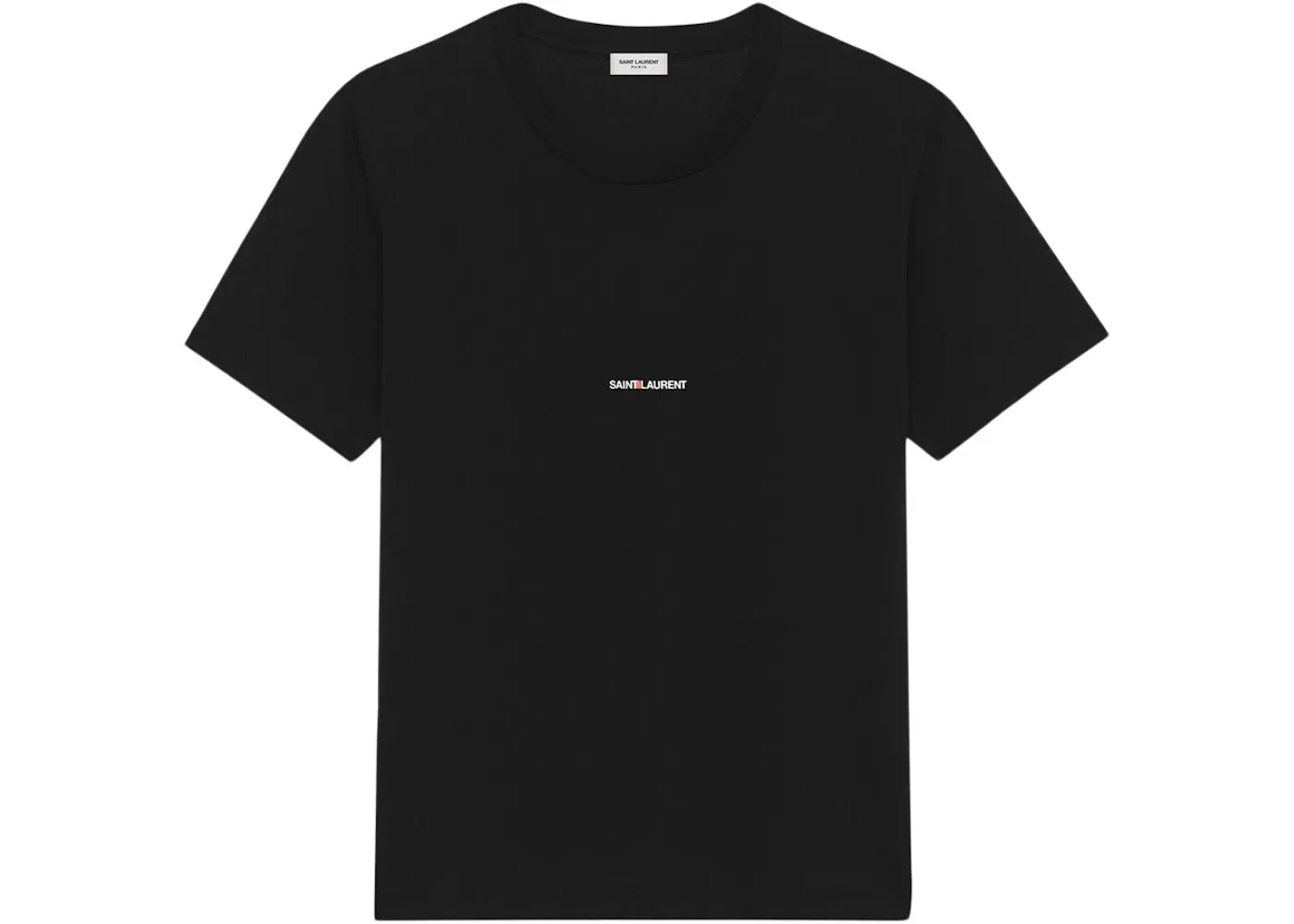 Мужская футболка с принтом Logo Rive Gauche Saint Laurent, Black/White