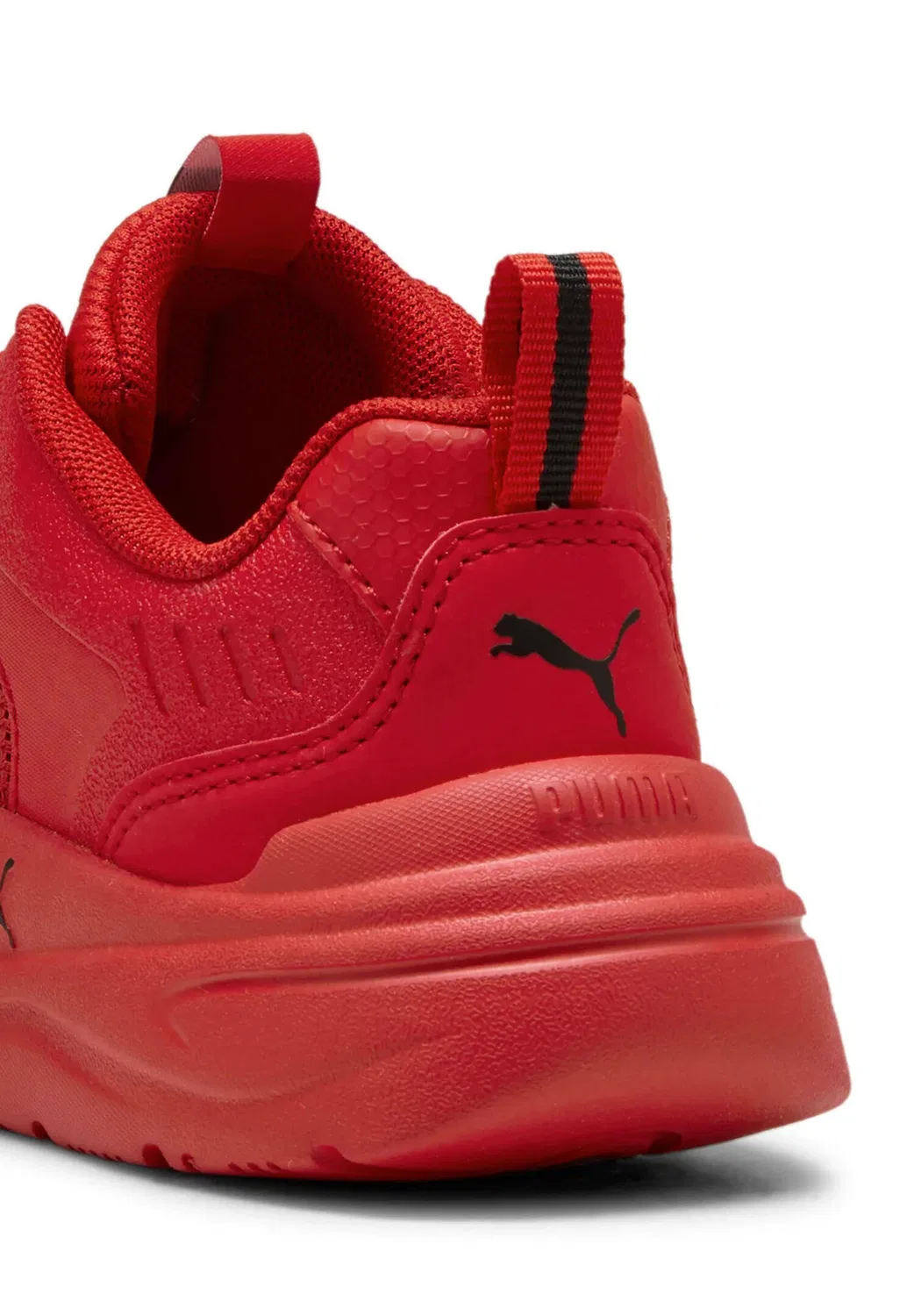 Детские кроссовки с сетчатым верхом Soft Wired 2 PS Puma, Rot — фото 4
