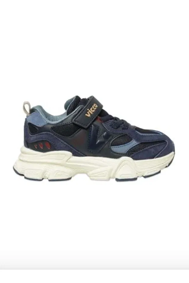 Детские туфли для девочек с детским принтом Vicco, Navy Blue