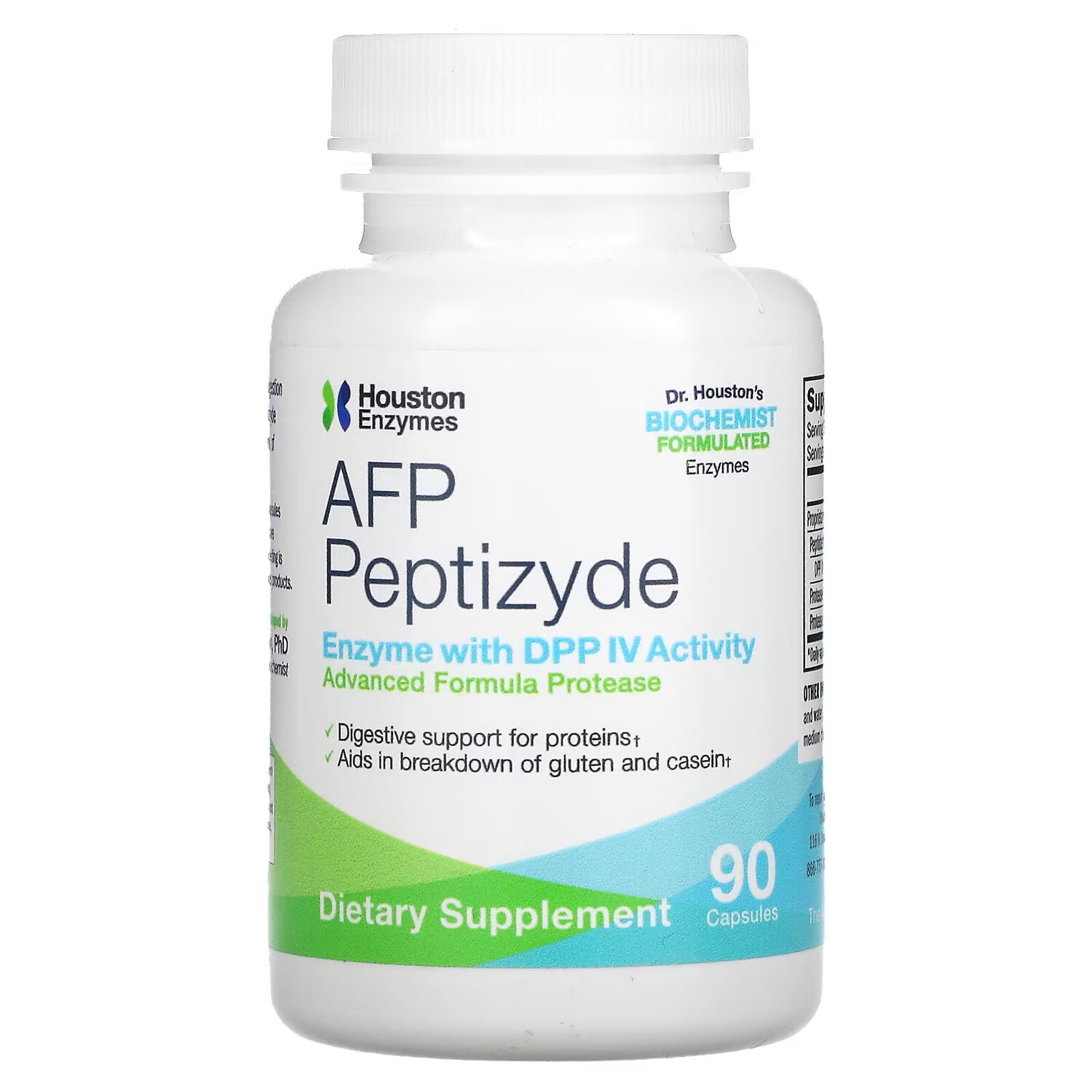 

Houston Enzymes, пептизид AFP, 90 капсул