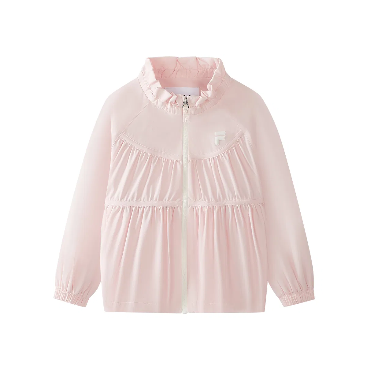 Детская футболка с воротником-оборкой Forest Cherry Blossom Pink FILA KIDS