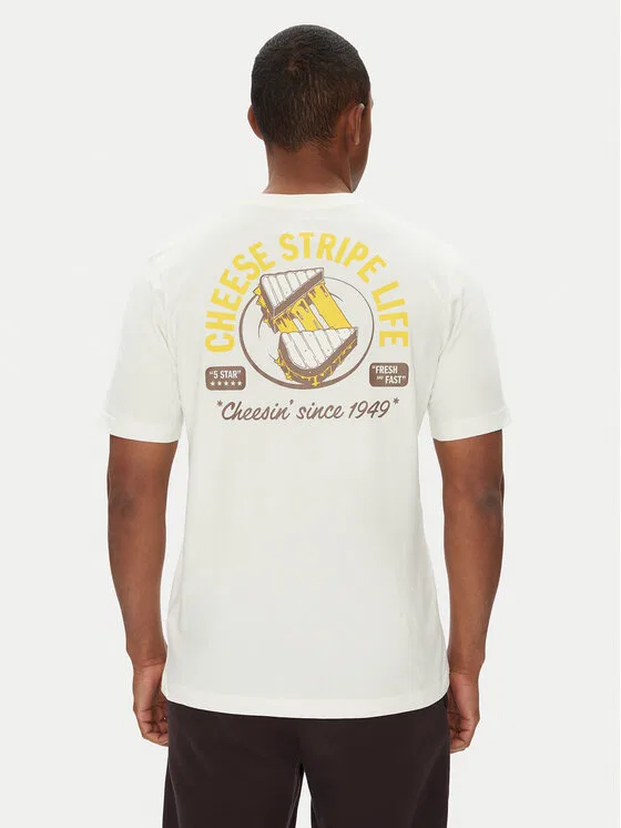 Футболка regular fit Food Grilled Cheese Graphic Adidas, белый — фото 3
