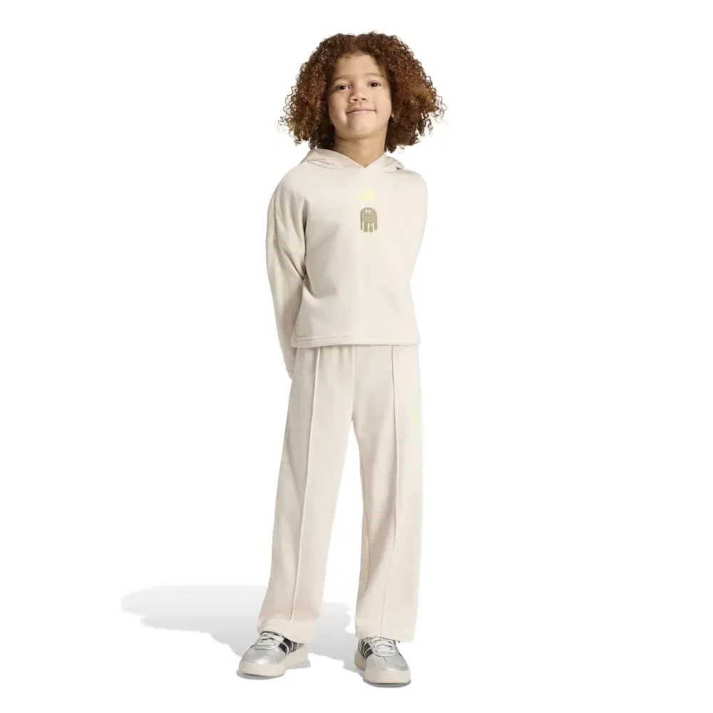 Детский комплект для девочек с принтом Tiro_Nster Jogger Adidas, White