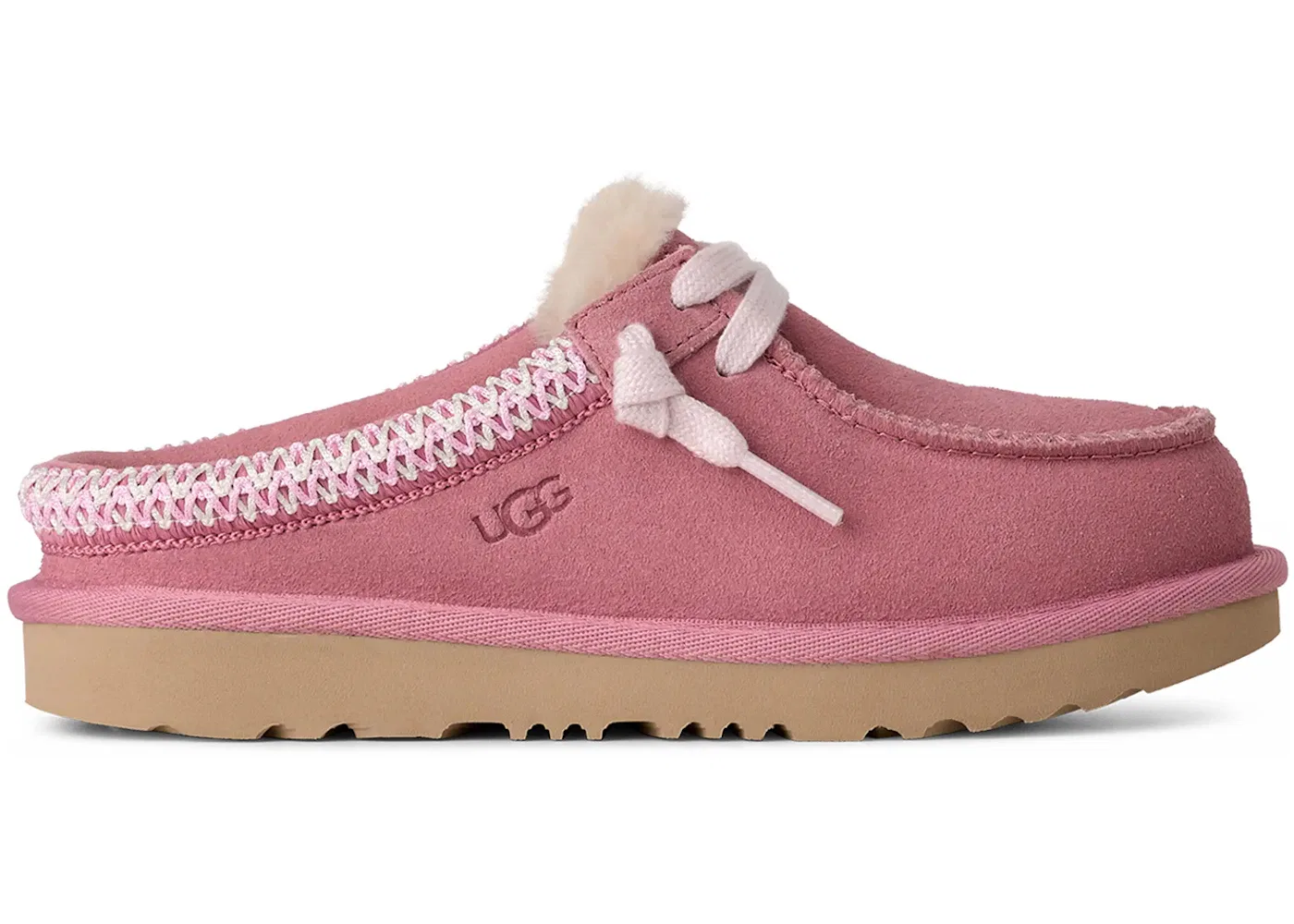 Детские тапочки-сабо с мехом UGG Tasman Mule Slipper, Horizon Pink