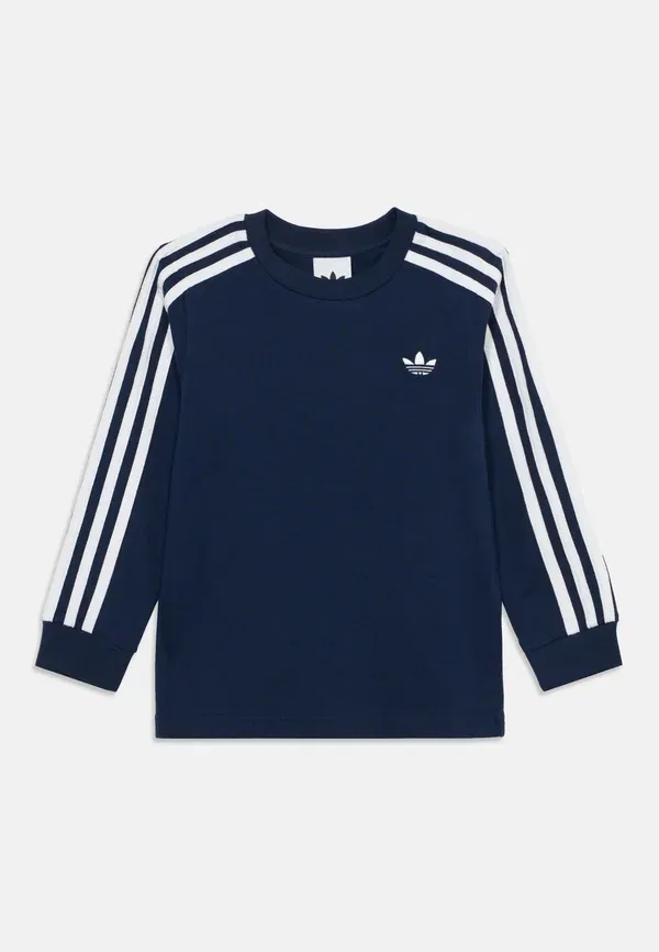 Полосатая футболка унисекс с длинными рукавами Adidas Originals, индиго