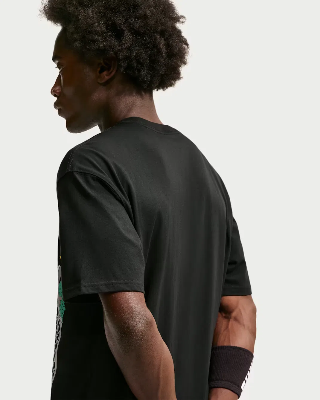 Мужская баскетбольная футболка Nike Peak Tee, Black — фото 2