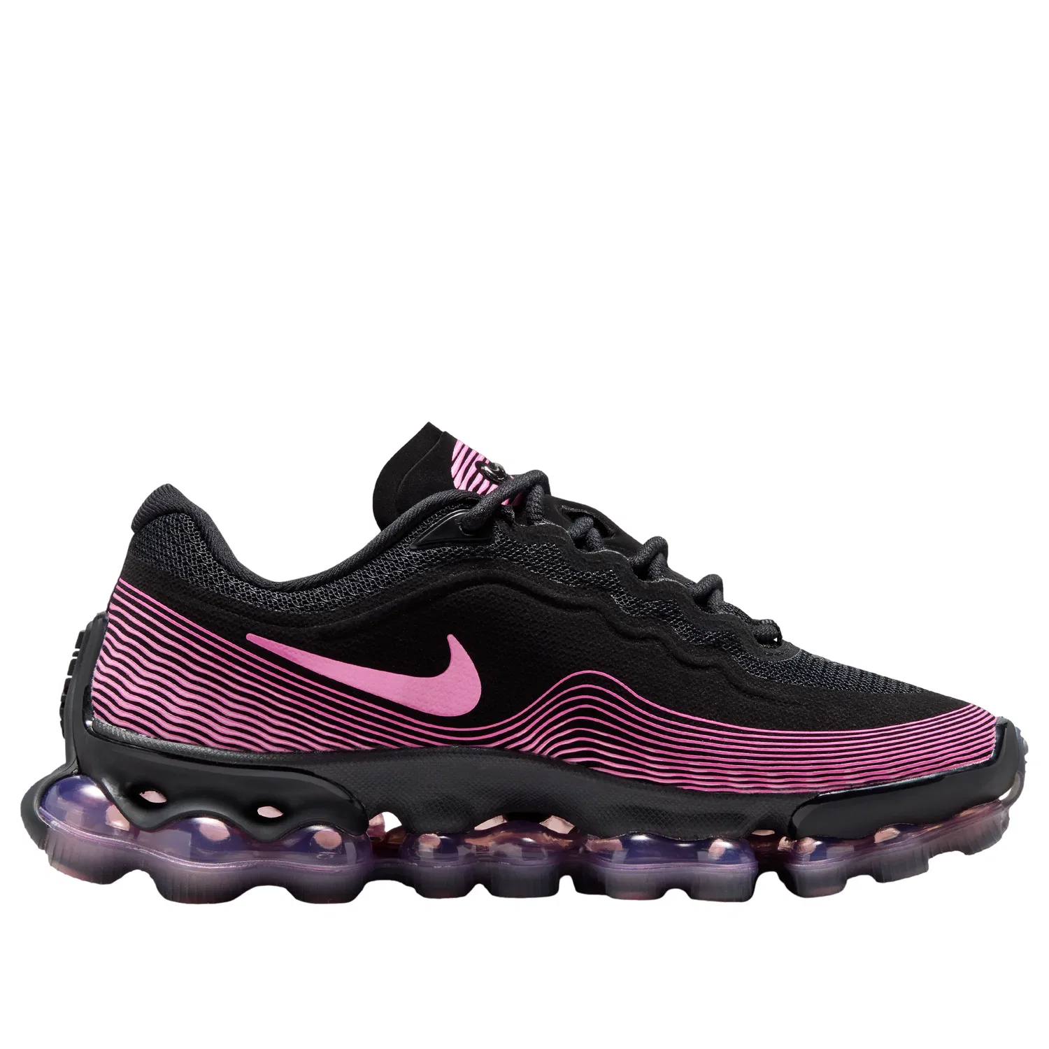Детские кроссовки с синтетическим верхом Air Liquid Max 'Black Playful Pink' Nike, Black/Playful Pink/Pink Rise/Metallic Silver — фото 2