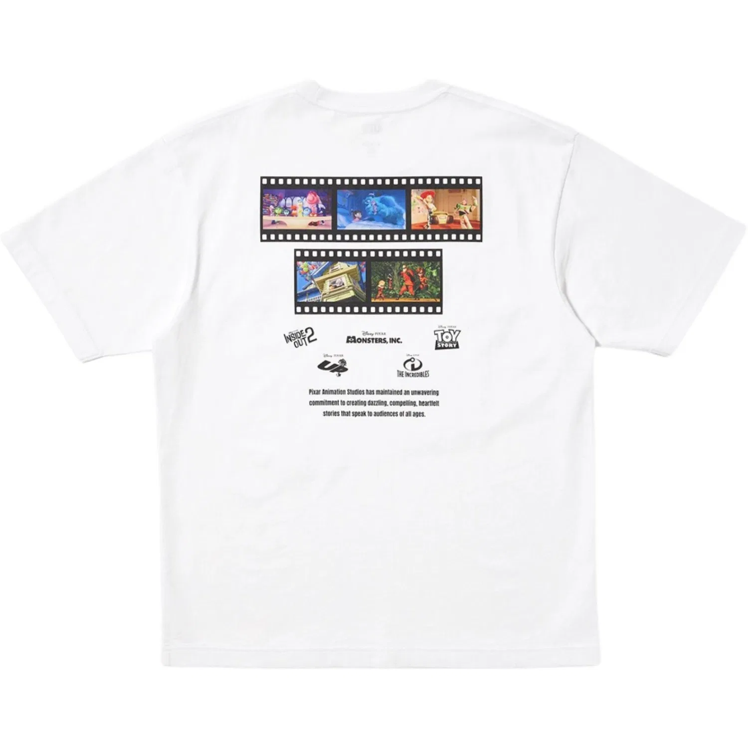 Футболка с принтом Pixar, белая, UNIQLO, White — фото 3