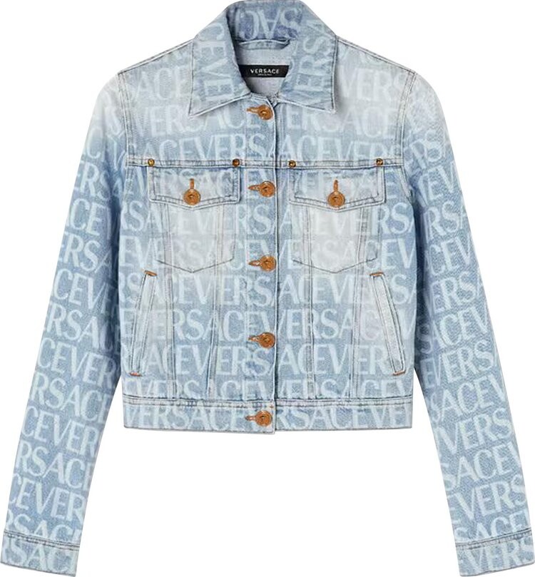 

Куртка Versace Denim Jacket 'Light Blue', синий