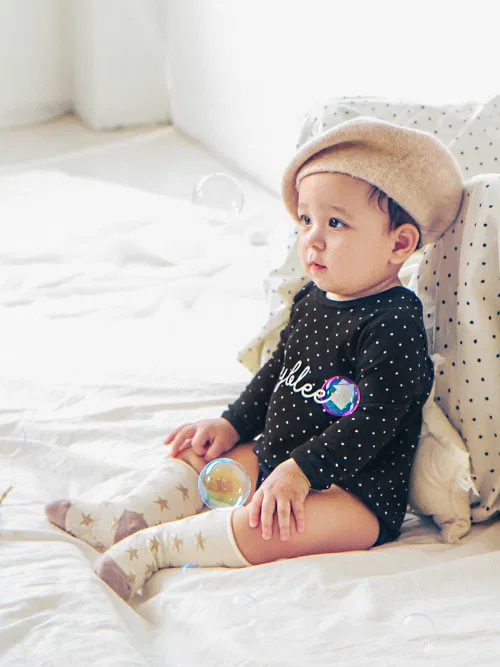 Детский боди-комбинезон хлопковый Stubri BABYBLEE, Black — фото 3
