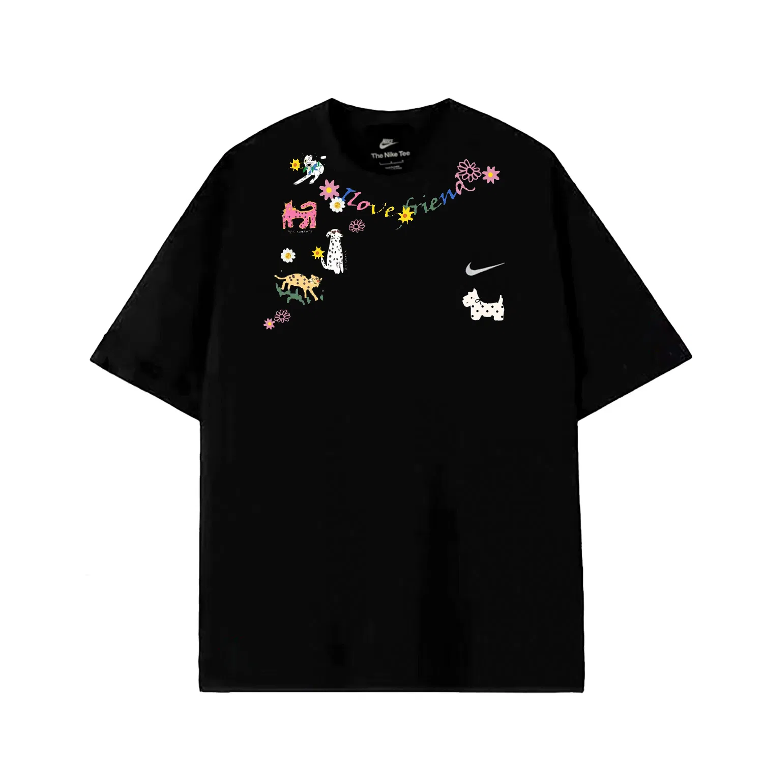 Футболка с круглым вырезом Nike Sportswear Heartbeat Black