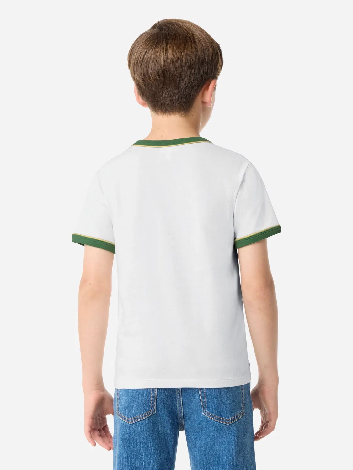 Футболка с принтом Lacoste Tennis Ringer, белый — фото 3