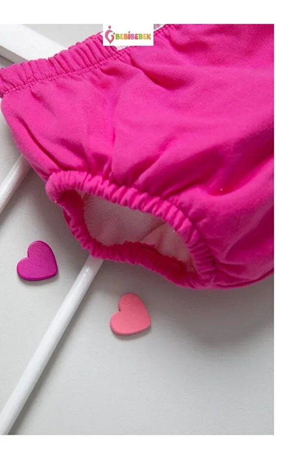 Детские трусики для девочек хлопковые Basics Bebelove, Fuchsia — фото 4