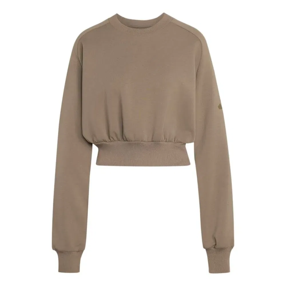 Свитшот свободного кроя Soft Lux All SZN Adidas, серый — фото 3