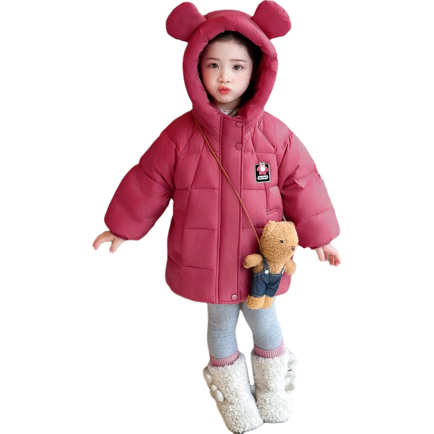 Детская пуховая куртка для девочек Lanza, Dark Rose Red
