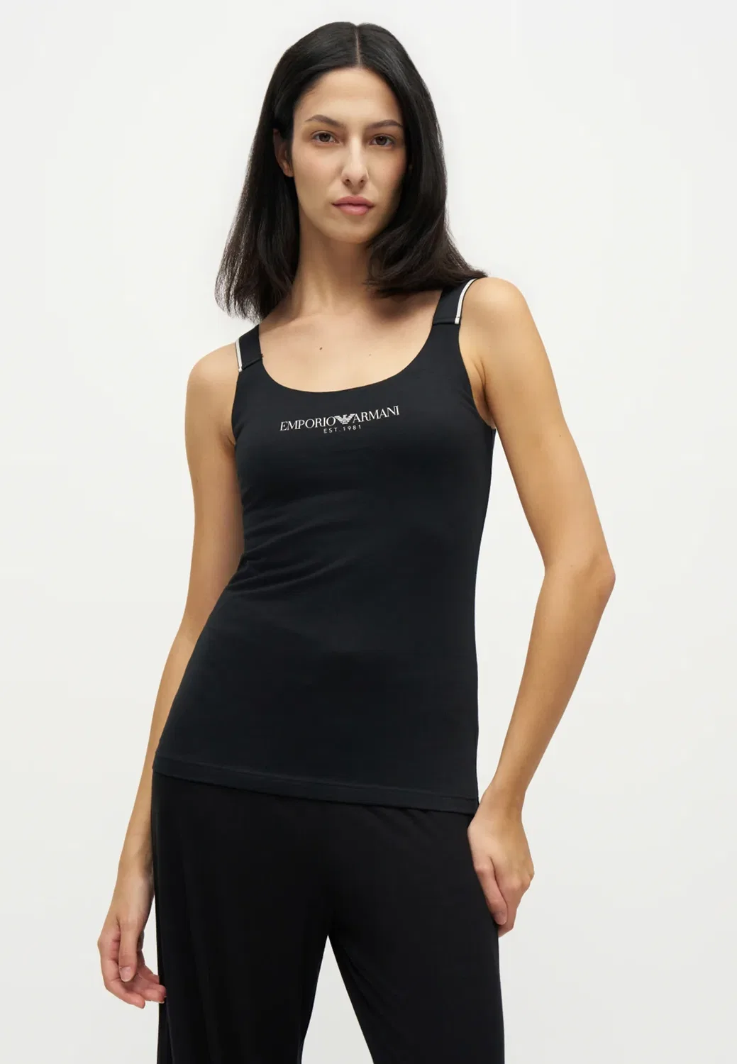 Новая майка - нижняя рубашка Emporio Armani, Black — фото 4