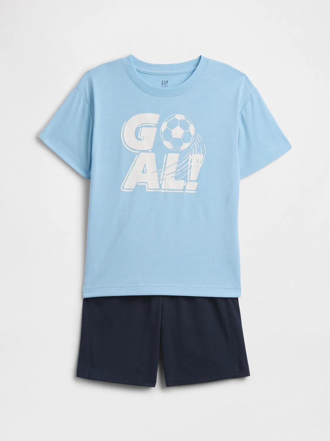 Пижамный комплект, оверсайз Gap, синий