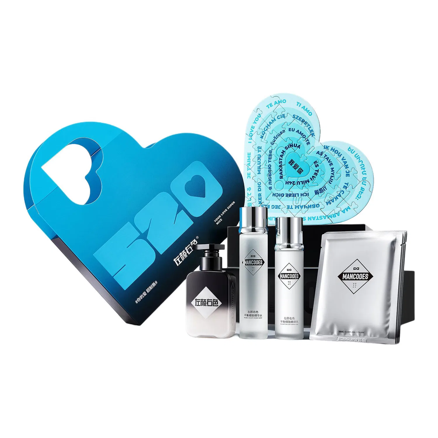 Набор для ухода за кожей I Love You Puzzle Box MAN CODES — фото 2