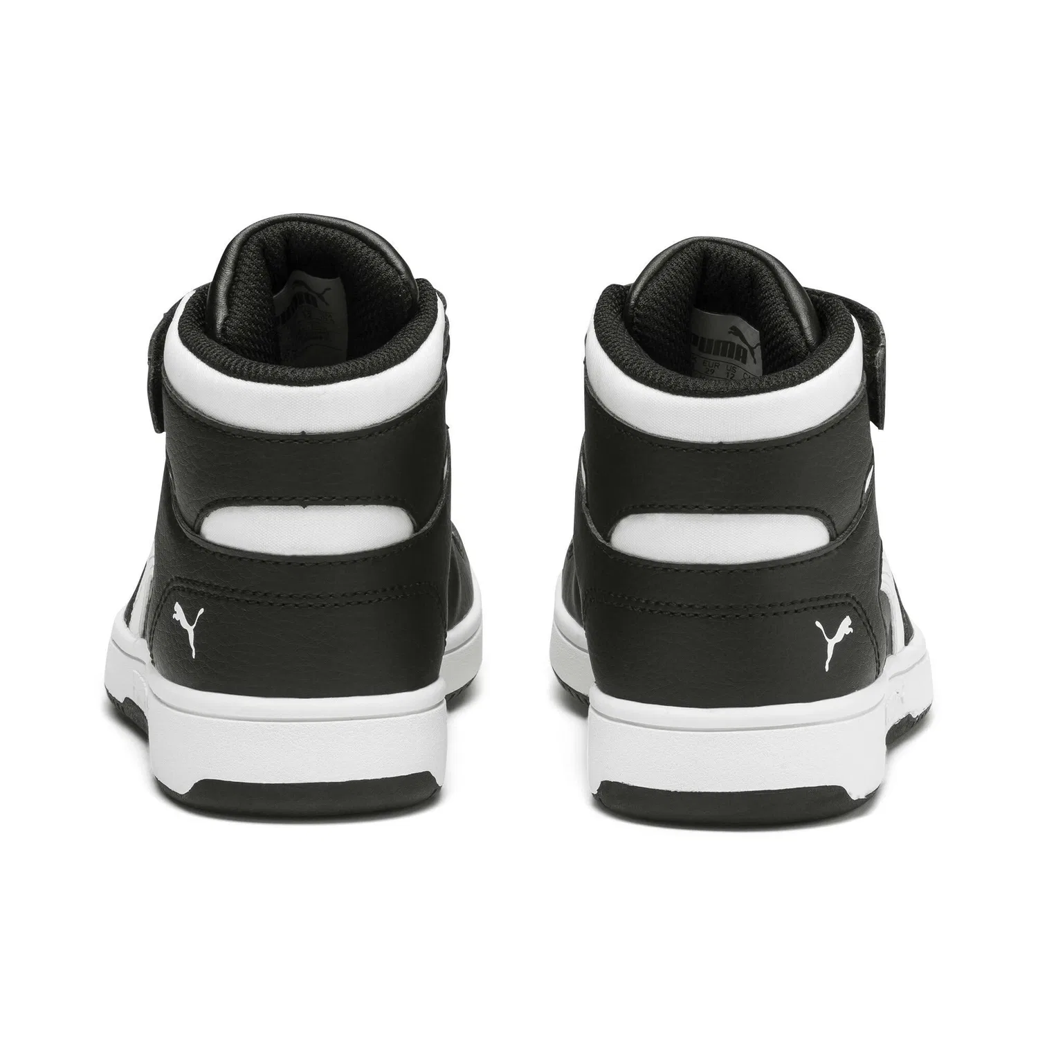 Детские кроссовки для мальчиков высокие PUMA Rebound Layup SL V PS PUMA Black PUMA White — фото 4
