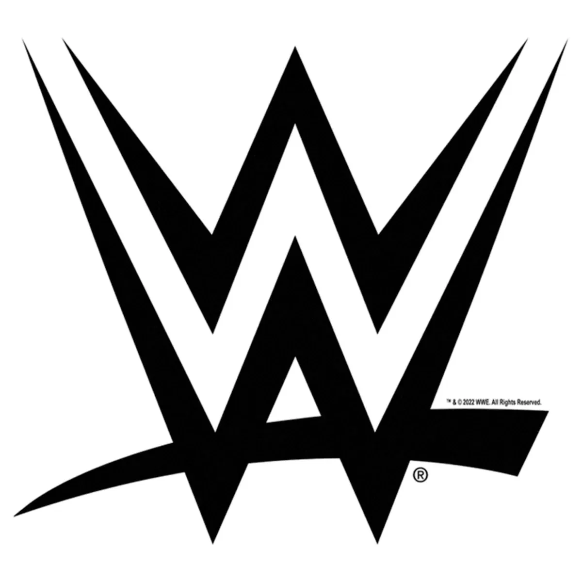 Детская футболка с принтом WWE Black Logo T-Shirt WWE, White — фото 2