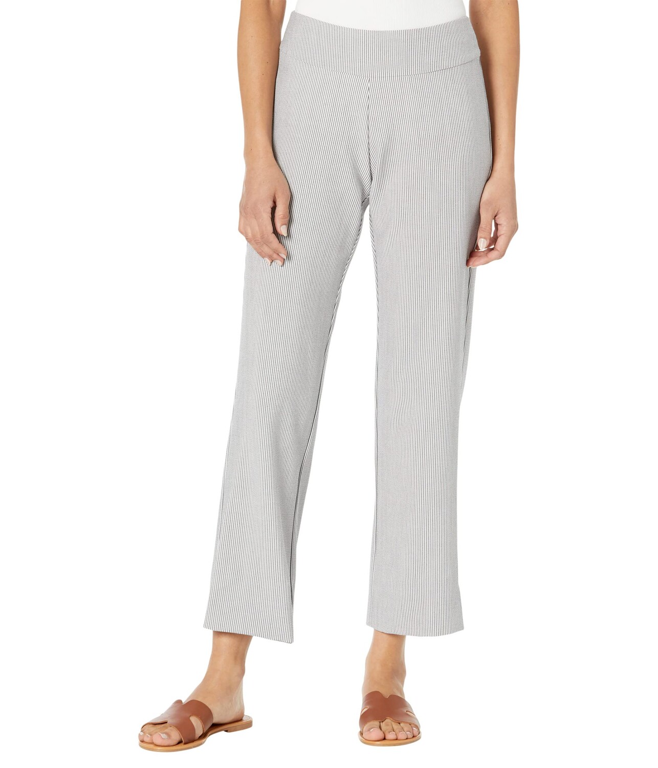 

Брюки Krazy Larry, Pull-On Seersucker Wide Leg Pants, Серый, Брюки Krazy Larry, Pull-On Seersucker Wide Leg Pants