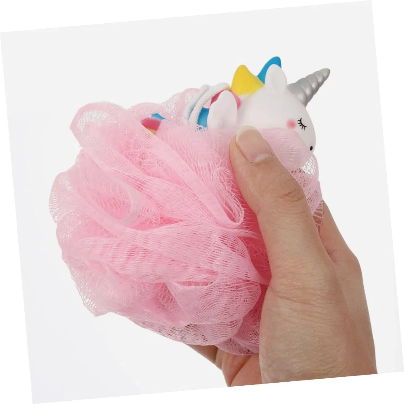 Набор мочалок Unicorn Bath Sponge EPIGEIST, 4 шт, мультиколор — фото 3