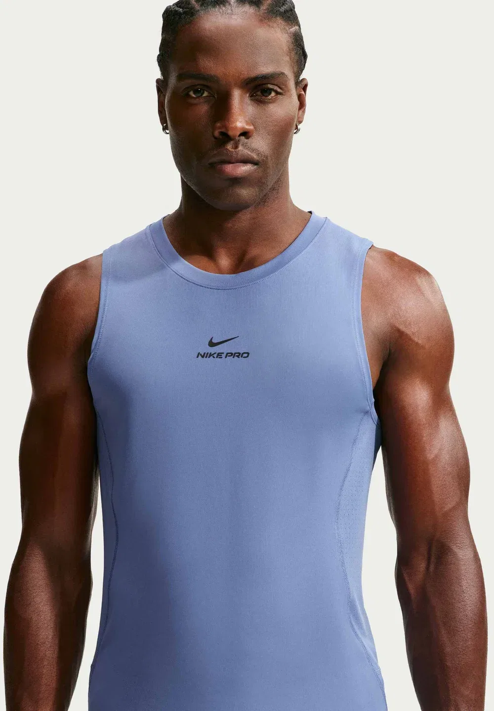 M np df npt tank - top Nike Performance, Indigo Storm/Black — фото 4