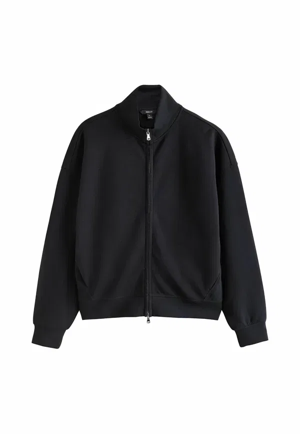 Куртка на молнии Regular Fit Soft Scuba, Next, черный