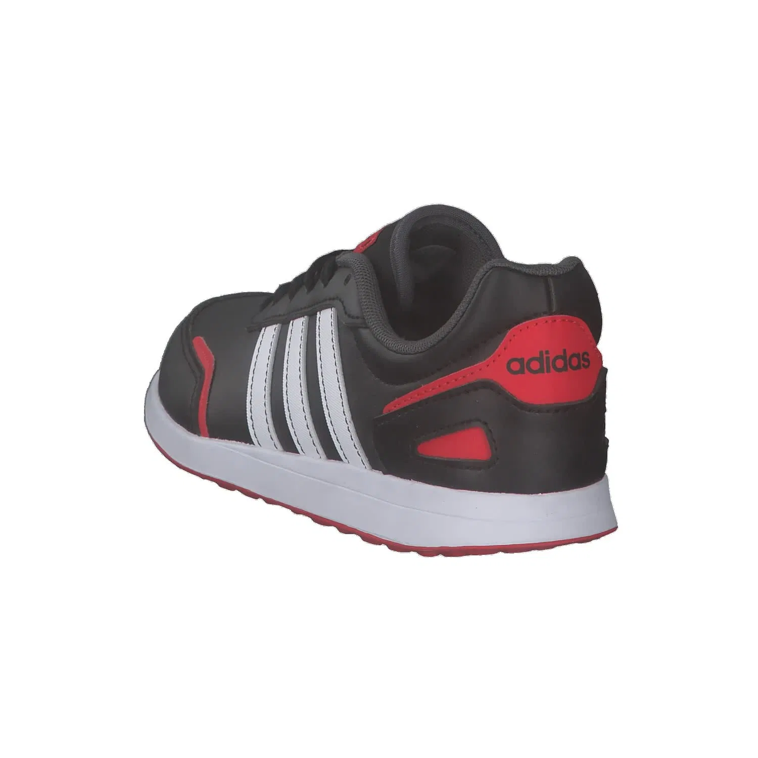 Детские кроссовки для бега с шнуровкой Vs Switch 3 Lifestyle Running Lace Adidas, Black Core Black Ftwr White Vivid Red — фото 4