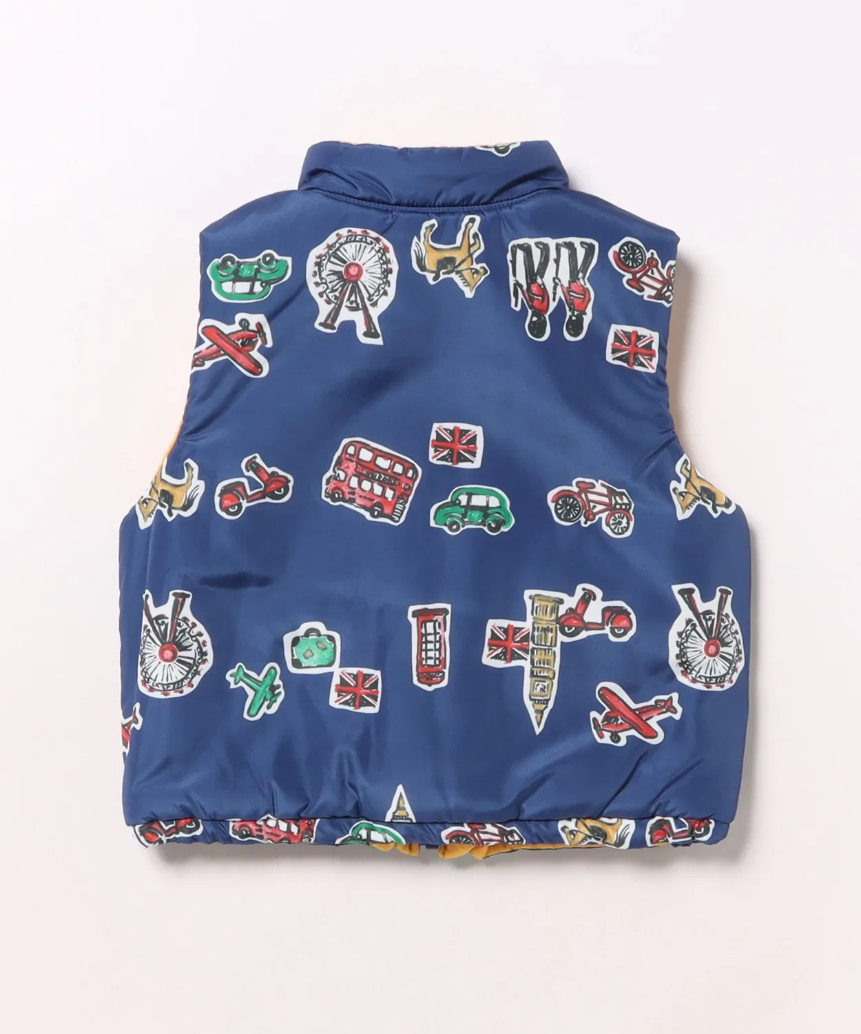 Детский жилет с принтом London Border Reversible Vest hakka baby, Red — фото 2