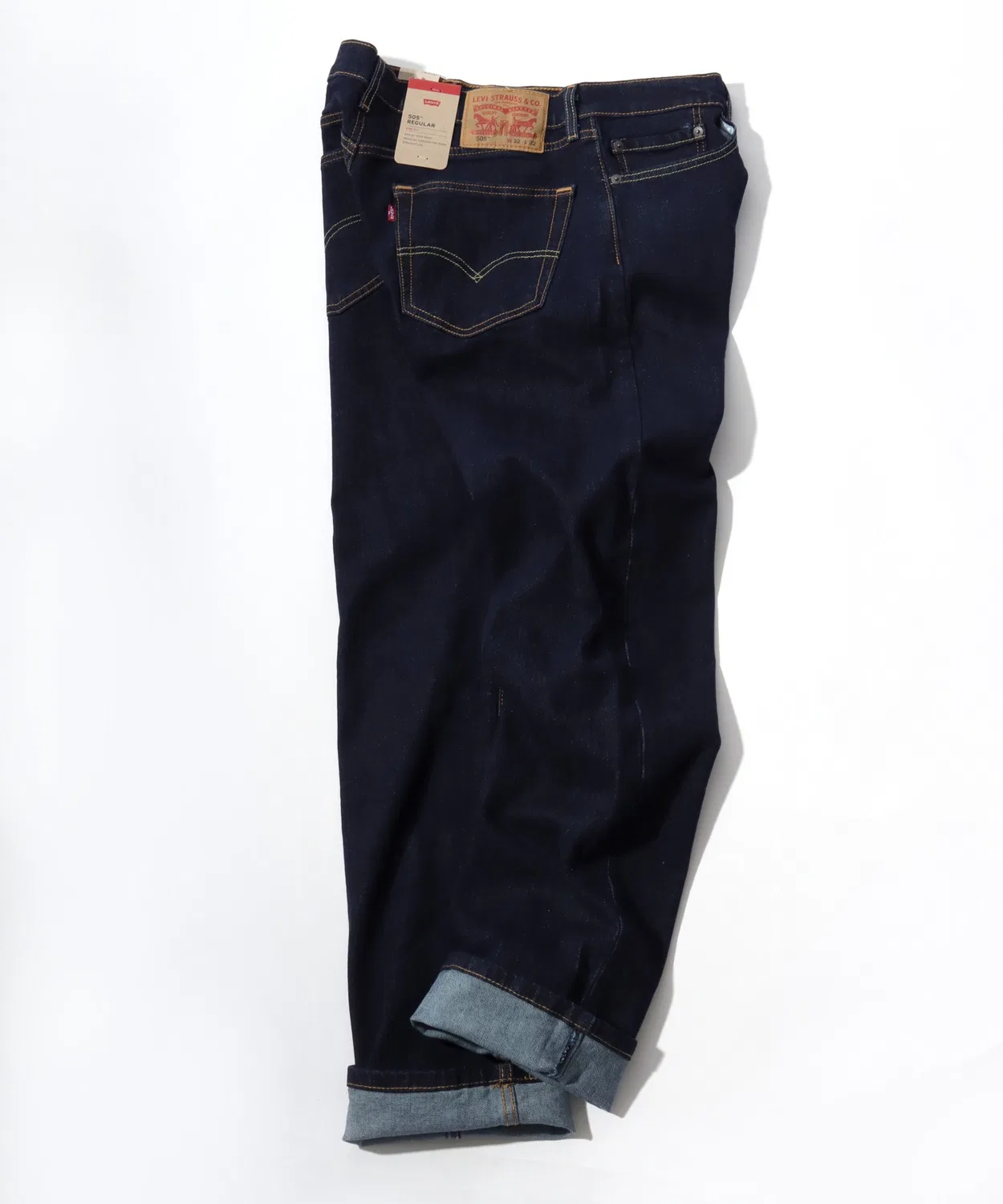 Мужские джинсы regular straight с эффектом потертости Levi's 505, One Wash