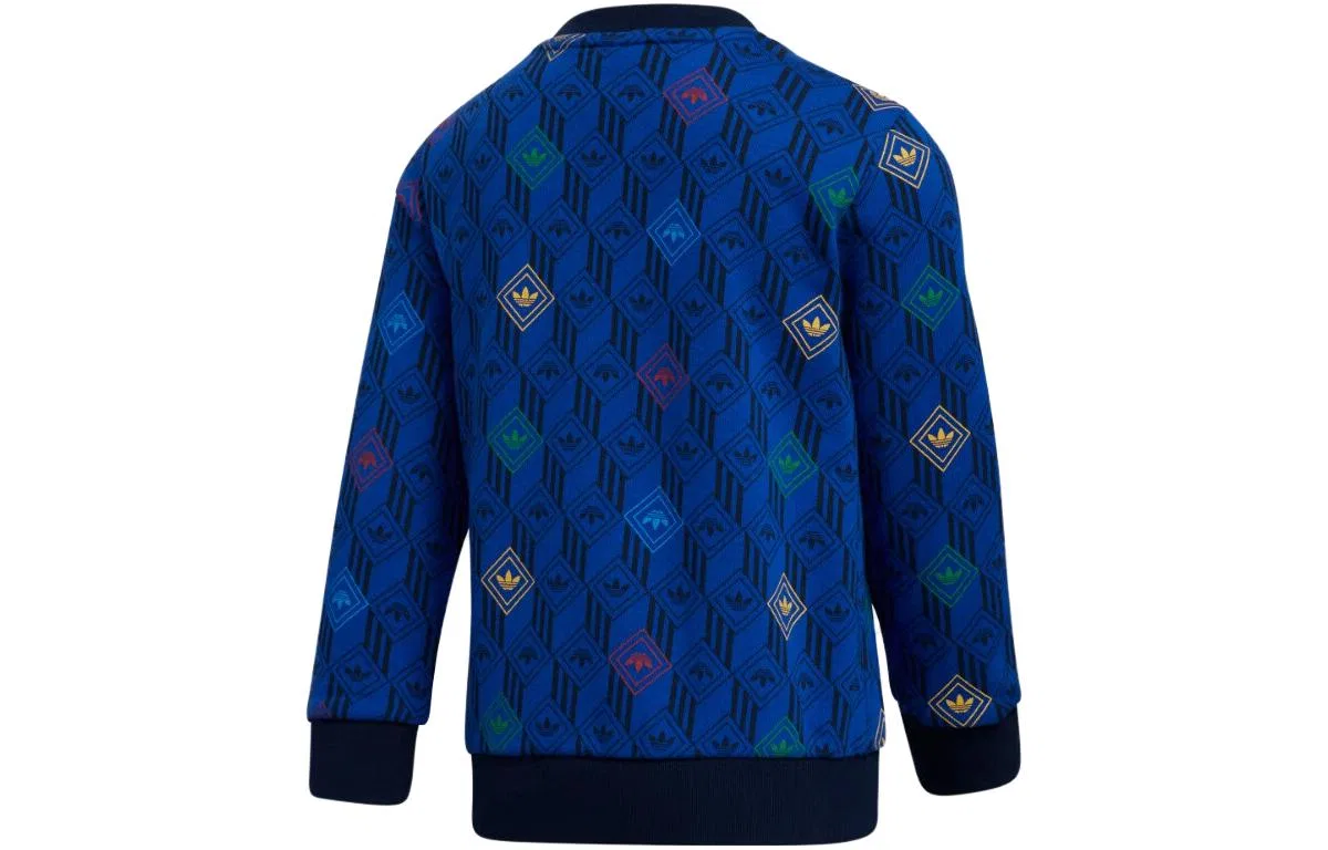 Детский спортивный комплект с принтом Casual Sportswear Adidas Originals, Royal Blue — фото 3