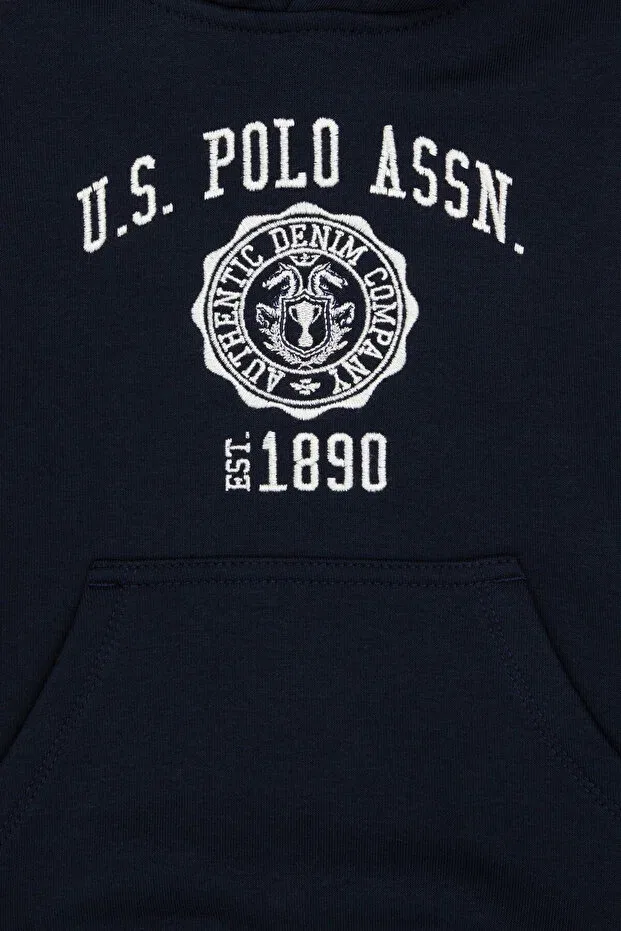 Детское худи для мальчиков с длинным рукавом U.S. Polo Assn., Navy Blue — фото 3
